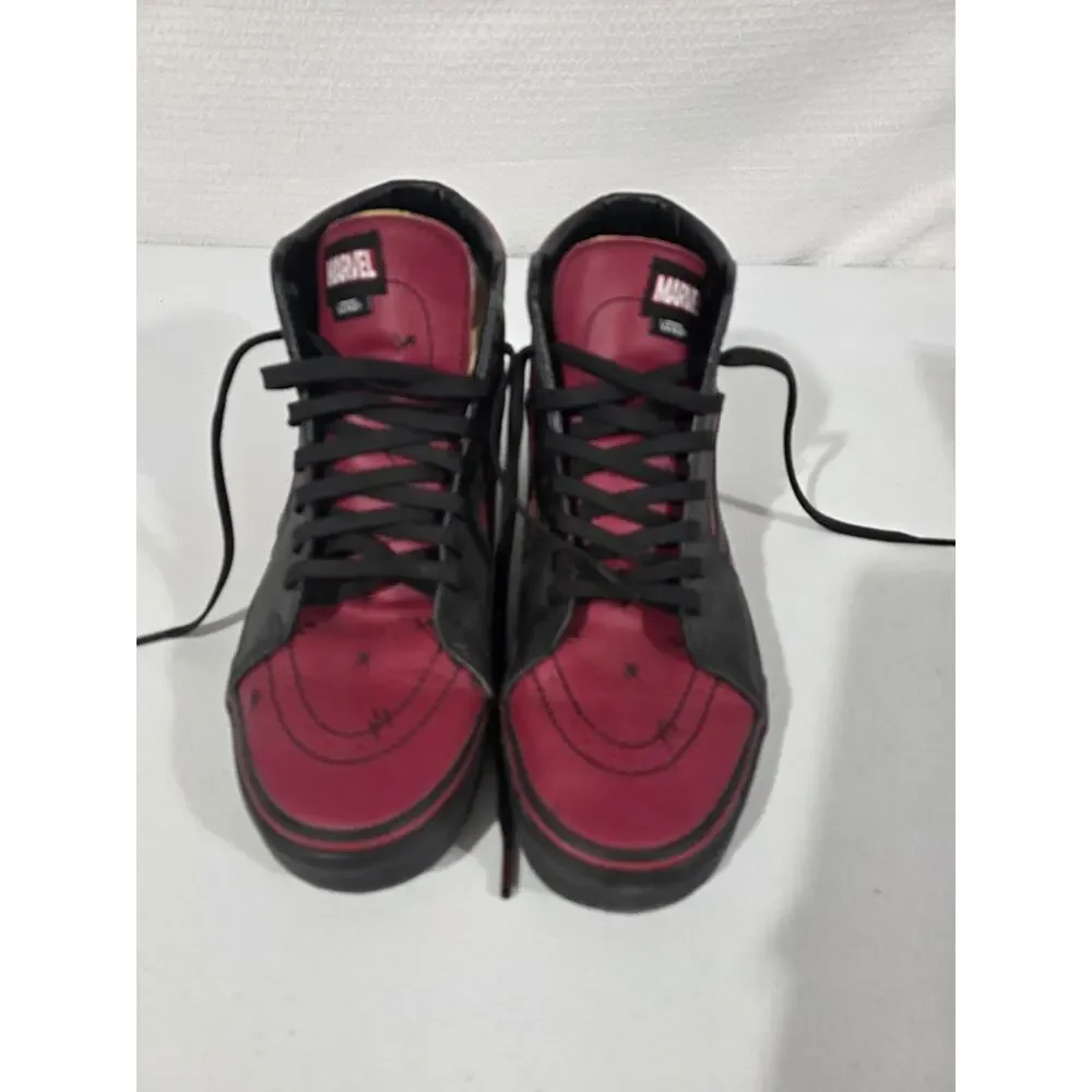 Size 11 - VANS Marvel x SK8- High Unisex Deadpool/Black Trainers Sneakers 721356